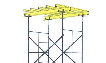 					    						    	Modelo de escoramento próprio para grandes estruturas e grandes alturas, como lajes de edifícios.				    						    						  	
					  	
					  	
					  	
					  	